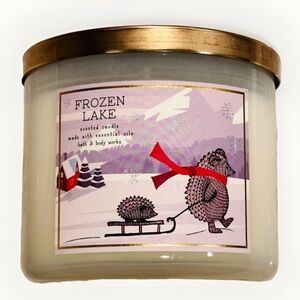 Bath & Body Works Frozen Lake 3-Wick Candle 14.5 oz Glass Jar‎ w/ Lid 2022 - NEW